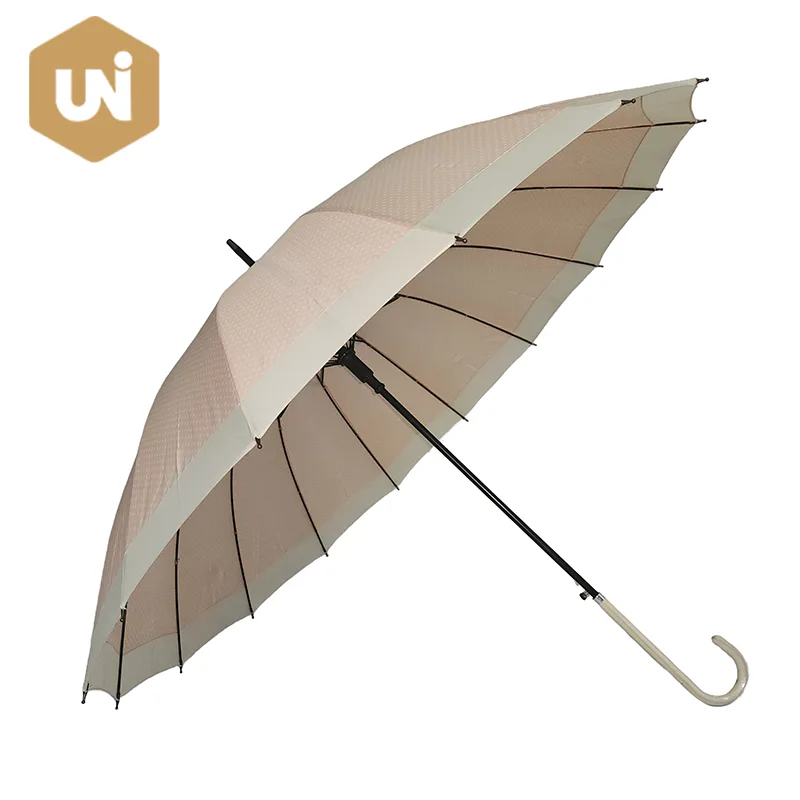 Black Dots Adult Stick Umbrella