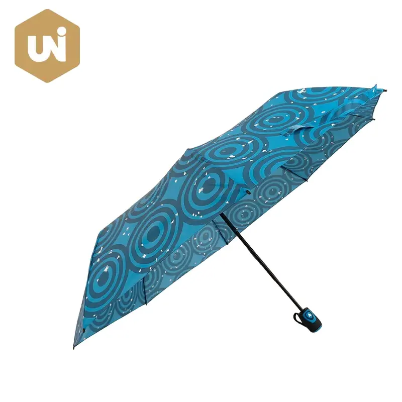 Colorful Floral Fabric Automatic Open Umbrella