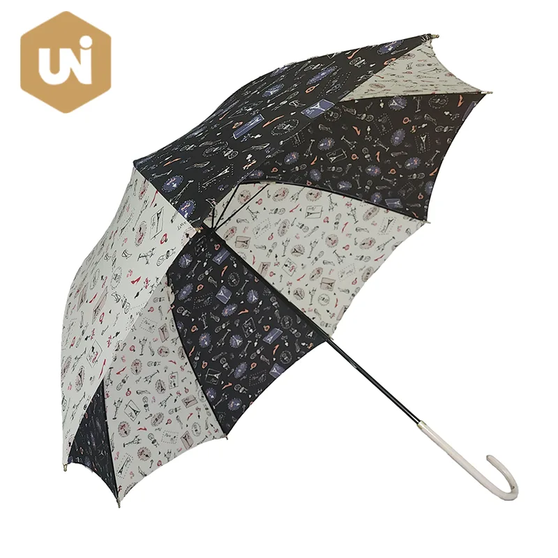 Manual Open Adult Rubber Stick Umbrella