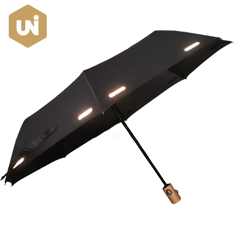 Umbrella with Reflective Strips